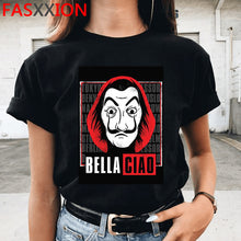 Load image into Gallery viewer, Money Heist The House of Paper Print Tshirts Men La Casa De Papel Harajuku T-shirt Summer Bella Ciao T Shirt Cool Top Tees Male