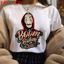 Load image into Gallery viewer, Money Heist The House of Paper Print Tshirts Men La Casa De Papel Harajuku T-shirt Summer Bella Ciao T Shirt Cool Top Tees Male