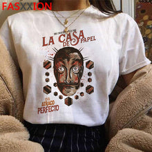 Load image into Gallery viewer, Money Heist The House of Paper Print Tshirts Men La Casa De Papel Harajuku T-shirt Summer Bella Ciao T Shirt Cool Top Tees Male
