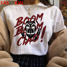 Load image into Gallery viewer, Money Heist The House of Paper Print Tshirts Men La Casa De Papel Harajuku T-shirt Summer Bella Ciao T Shirt Cool Top Tees Male
