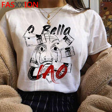 Load image into Gallery viewer, Money Heist The House of Paper Print Tshirts Men La Casa De Papel Harajuku T-shirt Summer Bella Ciao T Shirt Cool Top Tees Male
