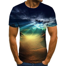 Load image into Gallery viewer, 2020 new fashion men's T-shirt beautiful starry sky tops 3D printed short sleeve summer round neck shirt trendy streetwear
