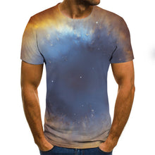 Load image into Gallery viewer, 2020 new fashion men's T-shirt beautiful starry sky tops 3D printed short sleeve summer round neck shirt trendy streetwear
