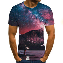 Load image into Gallery viewer, 2020 new fashion men's T-shirt beautiful starry sky tops 3D printed short sleeve summer round neck shirt trendy streetwear
