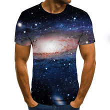 Load image into Gallery viewer, 2020 new fashion men's T-shirt beautiful starry sky tops 3D printed short sleeve summer round neck shirt trendy streetwear
